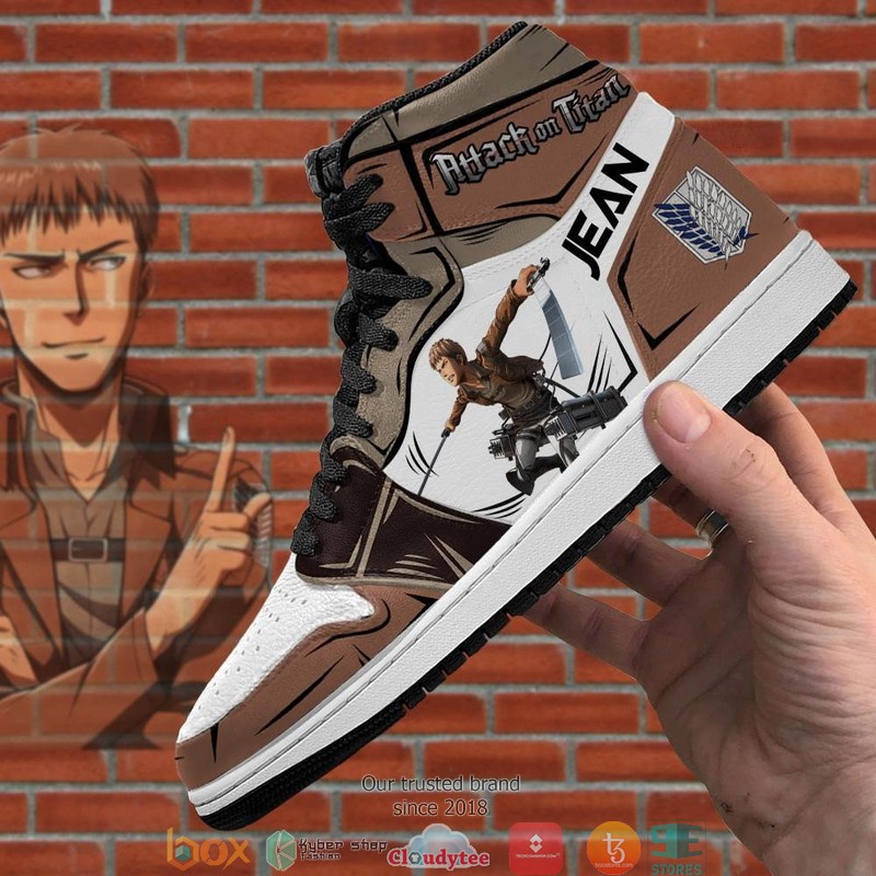 Jean Kirstein Attack On Titan Anime Air Jordan High Top Shoes 1 2 3