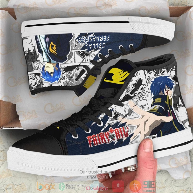 Jellal Fernandes Fairy Tail High Top Canvas Shoes 1