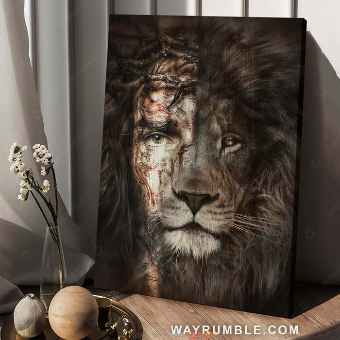 Jesus The lion of Judah canvas