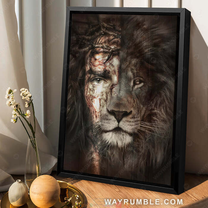 Jesus The lion of Judah canvas 1