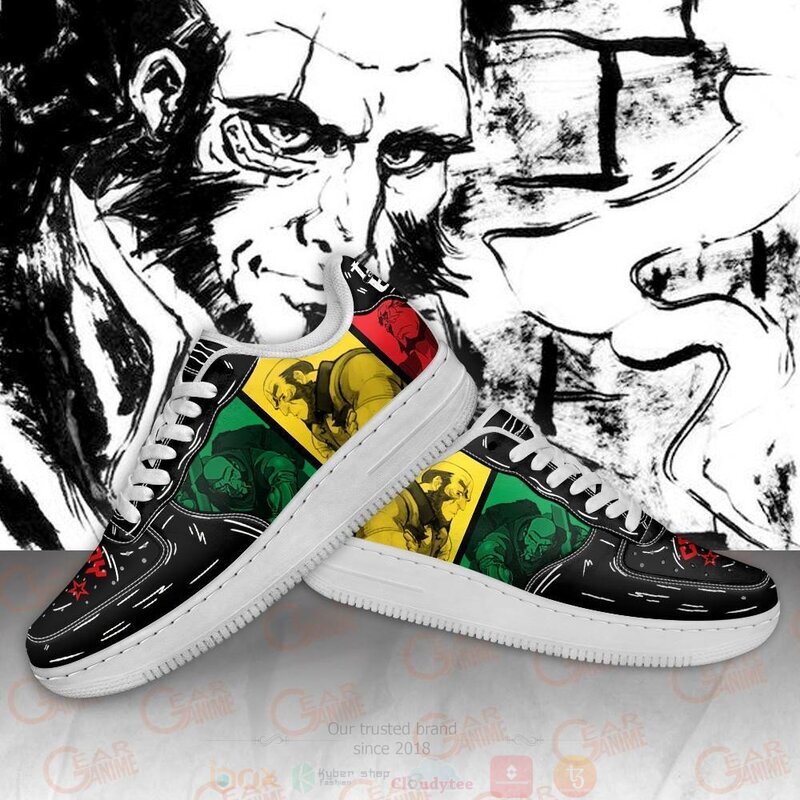 Jet Black Cowboy Bebop Anime Nike Air Force Shoes 2 Jet Black Cowboy Bebop Anime Nike Air Force Shoes 1