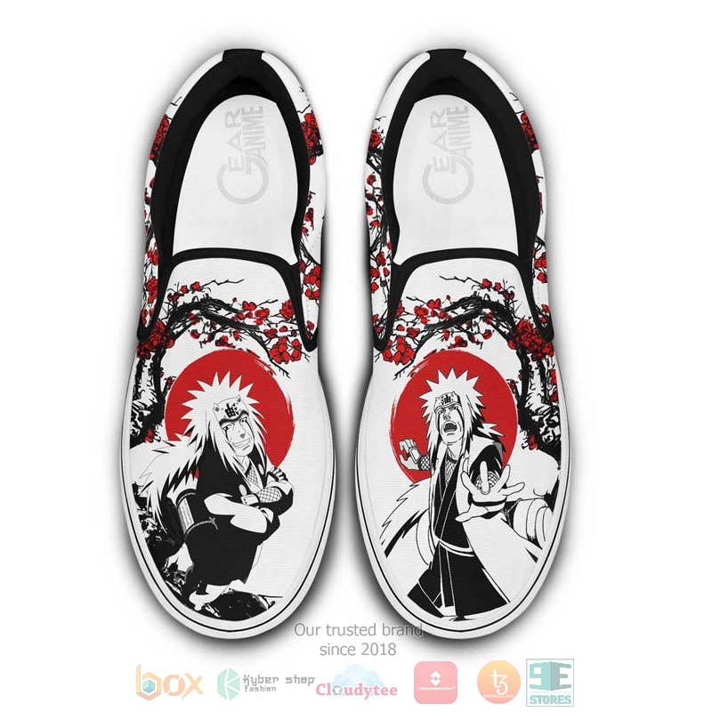 Jiraiya Japan Blossom Anime Slip On Shoes