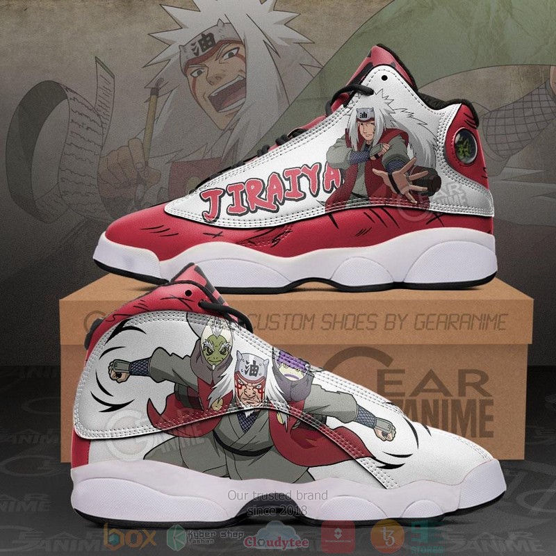 Jiraiya Sage Naruto Anime Air Jordan 13 Shoes