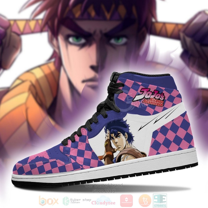 JoJo's Bizarre Adventure Jonathan Joestar Anime Air Jordan High Top Sneaker Shoes 4 JoJos Bizarre Adventure Jonathan Joestar Anime Air Jordan High Top Shoes 1 2 3