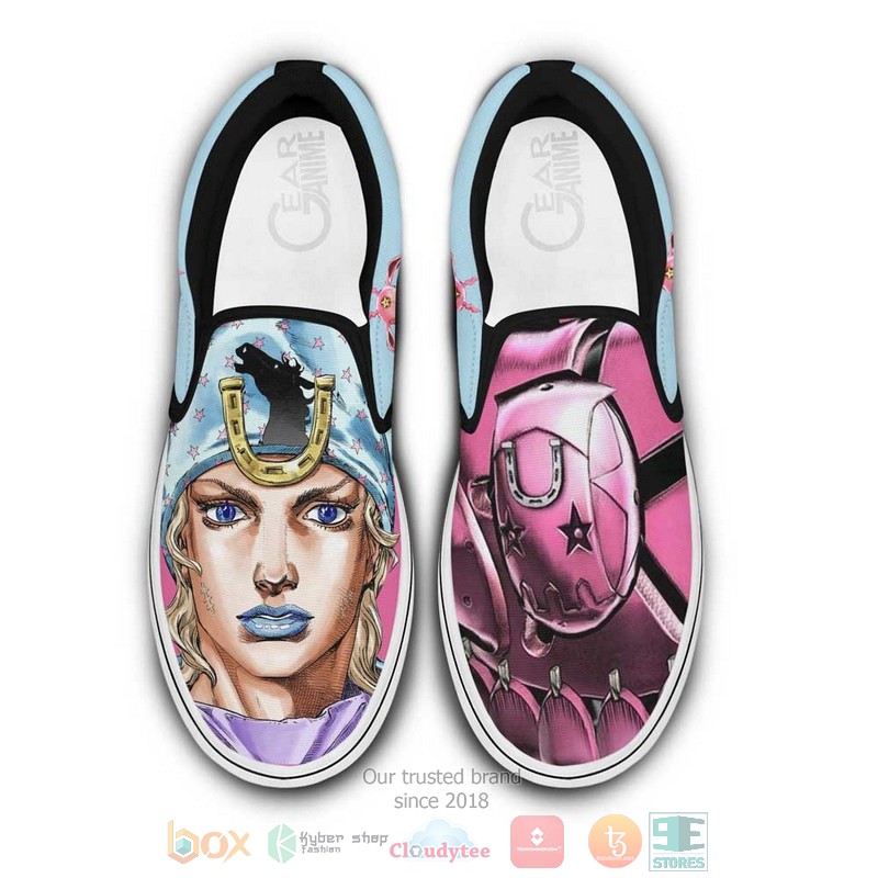 Johnny Joestar Anime JoJos Bizarre Adventure Slip On Shoes