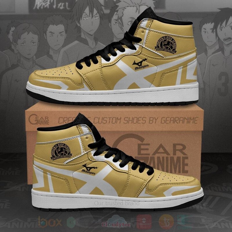 Johzenji High Haikyuu Custom Anime Air Jordan High Top Shoes