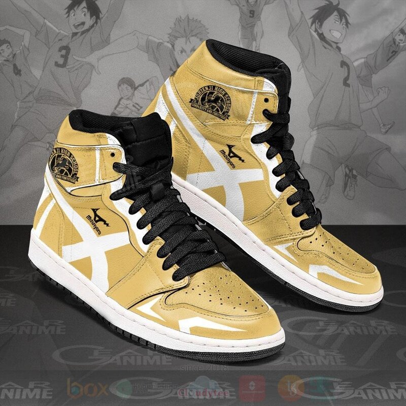 Johzenji High Haikyuu Custom Anime Air Jordan High Top Shoes 1
