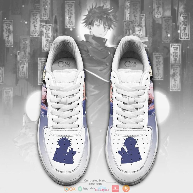 Jujutsu Kaisen Fushiguro Megumi Anime Nike Air Force Sneaker 2 Jujutsu Kaisen Fushiguro Megumi Anime Nike Air Force shoes 1
