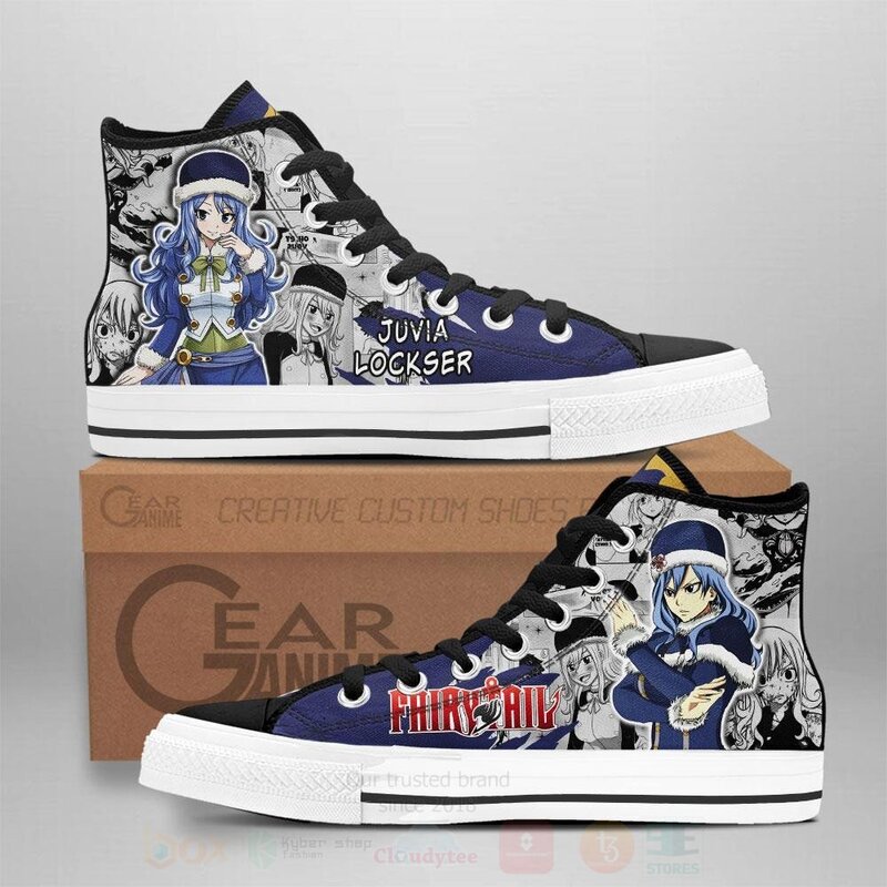 Juvia Lockser Custom Fairy Tail Anime High Top Shoes