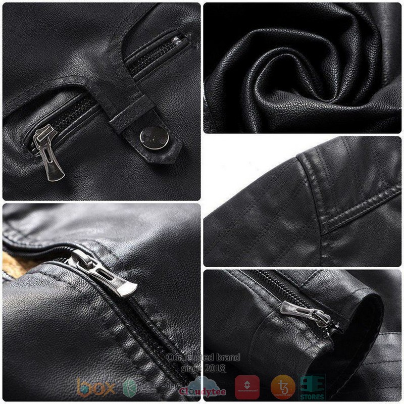 HOT KTM Racing fleece leather jacket 2 KTM Racing fleece leahter jacket 1 2 3