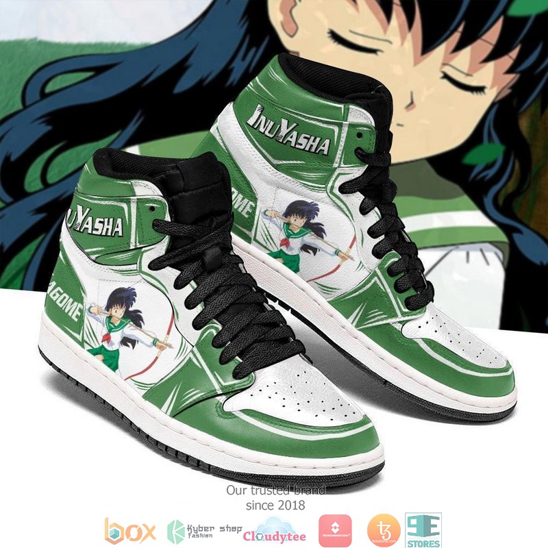 Kagome Inuyasha Anime Leather Air Jordan High top shoes 1