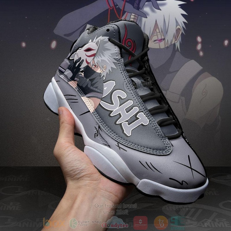 Kakashi Anbu Anime Air Jordan 13 Sneaker Shoes 3 Kakashi Anbu Anime Air Jordan 13 Shoes 1 2