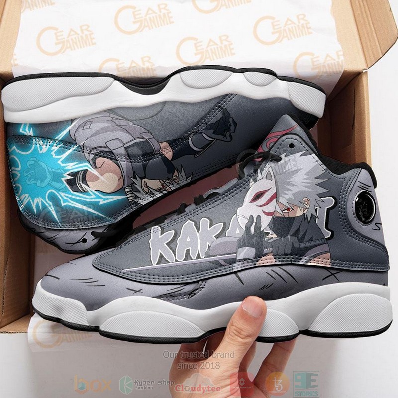 Kakashi Anbu Anime Air Jordan 13 Sneaker Shoes 4 Kakashi Anbu Anime Air Jordan 13 Shoes 1 2 3