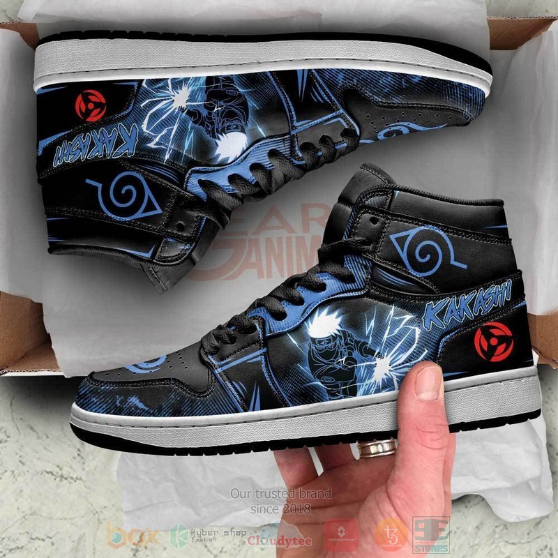 Kakashi Lightning Skill Anime Air Jordan high top Sneaker Shoes 2 Kakashi Lightning Skill Anime Air Jordan high top shoes 1