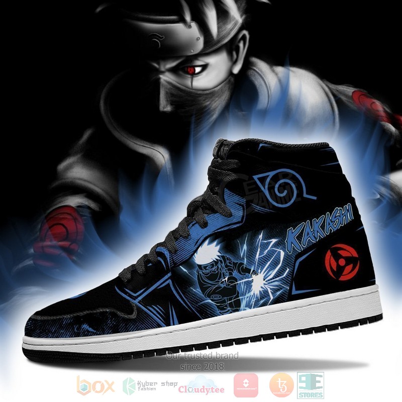 Kakashi Lightning Skill Anime Air Jordan high top Sneaker Shoes 4 Kakashi Lightning Skill Anime Air Jordan high top shoes 1 2 3