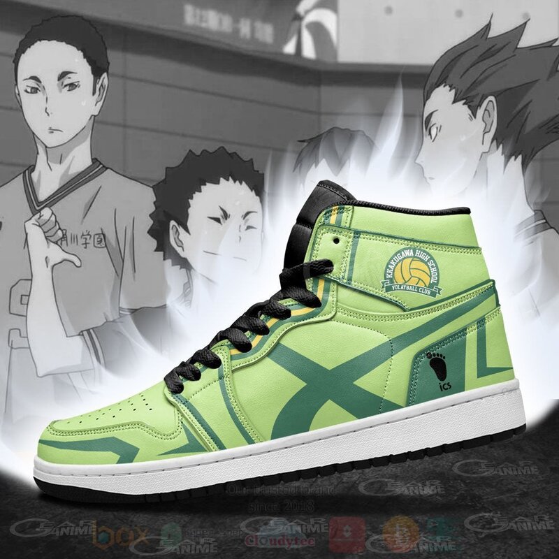 BEST Kakugawa High Haikyuu Anime Air Jordan 1 Retro High 5 Kakugawa High Haikyuu Anime Air Jordan High Top Shoes 1 2 3 4