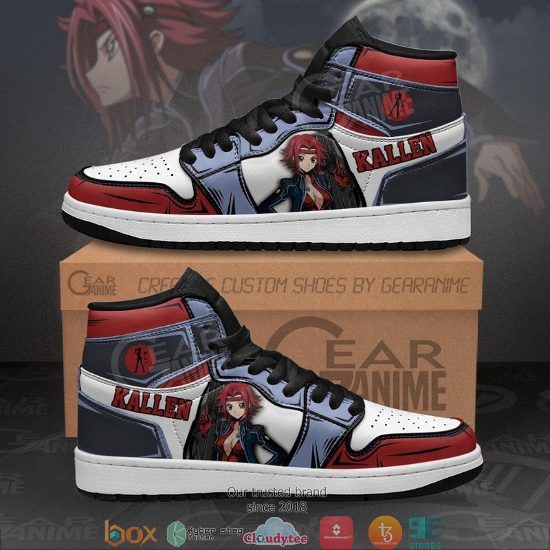 Kallen Stadtfeld Anime Code Geass Air Jordan High top shoes