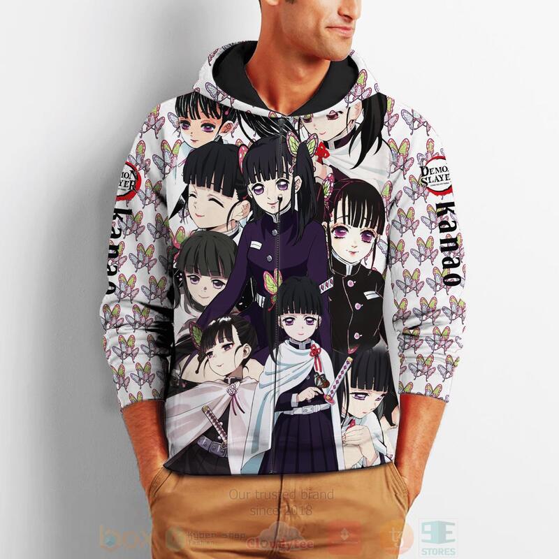 BEST Kanao Tsuyuri Demon Slayers Costume Anime 3D Hoodie, T-Shirt 2 Kanao Tsuyuri Demon Slayers Costume Anime 3D Hoodie Shirt 1