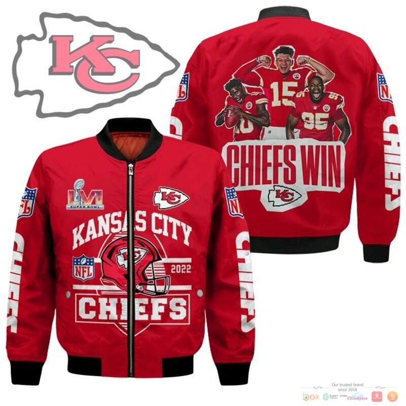 Kansas City Chiefs Win 2022 3d bomber Jacket 1 Kansas City Chiefs Win 2022 Bomber Jacket