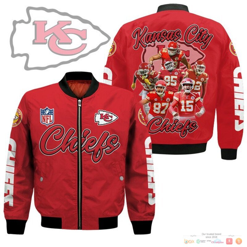 Kansas City Chiefs players NFL Bomber Jacket