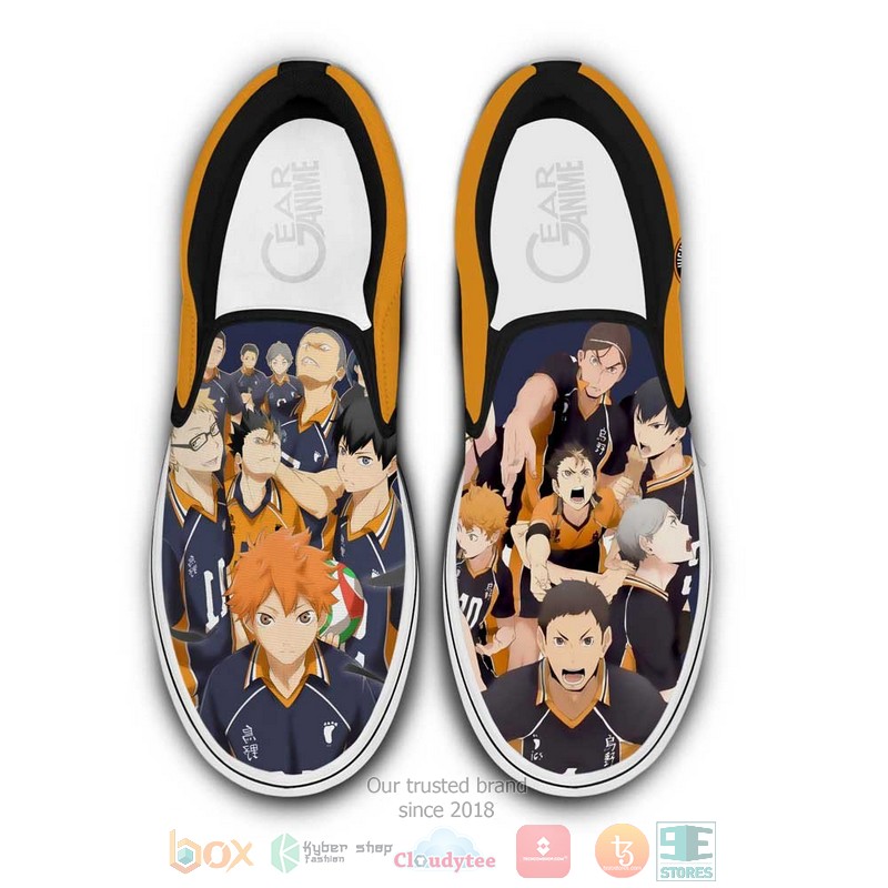 Karasuno Anime Haikyuu Slip On Shoes