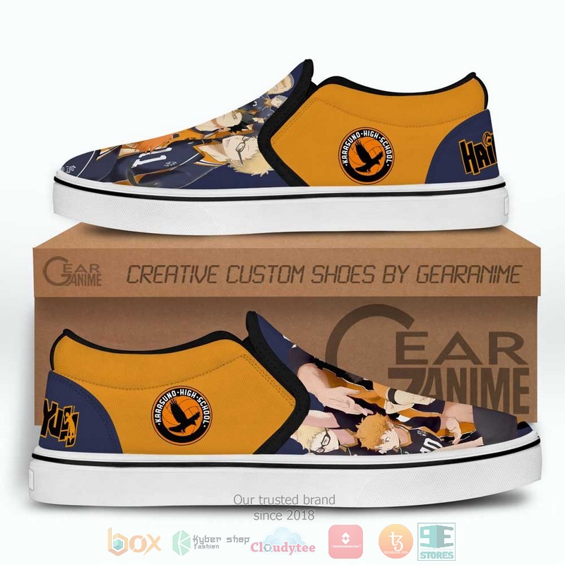Karasuno Anime Haikyuu Slip On Shoes 1