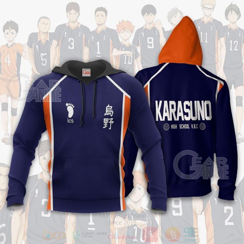 BEST Karasuno Haikyuu Anime Cosplay Costumes 3D Hoodie, T-Shirt 4 Karasuno Haikyuu Anime Cosplay Costumes 3D Hoodie Shirt 1 2 3