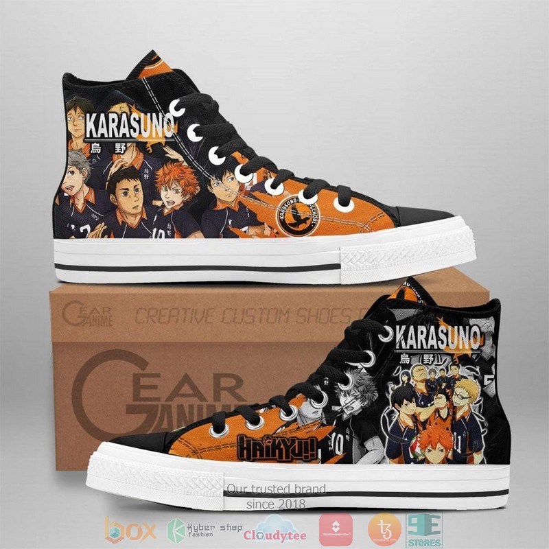 Karasuno Haikyuu High Top Canvas Shoes