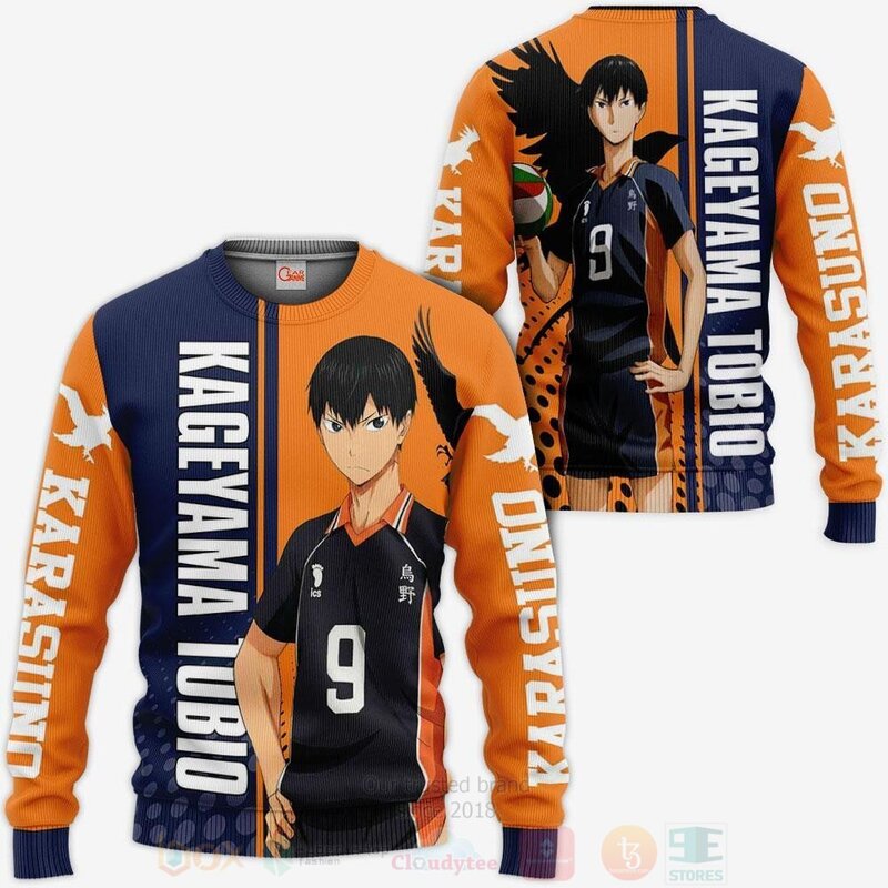 BEST Karasuno Kageyama Tobio Haikyuu Custom Anime 3D Hoodie, T-Shirt 2 Karasuno Kageyama Tobio Haikyuu Custom Anime 3D Hoodie Shirt 1