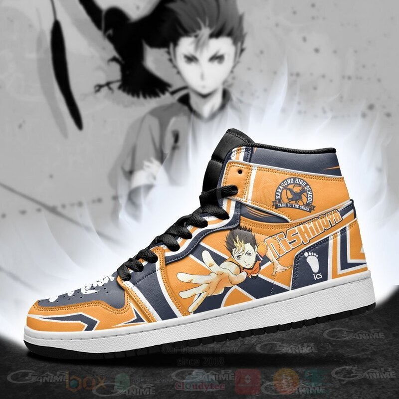 BEST Karasuno Nishinoya Yuu Haikyuu Anime Air Jordan 1 Retro High 3 Karasuno Nishinoya Yuu Haikyuu Anime Air Jordan High Top Shoes 1 2