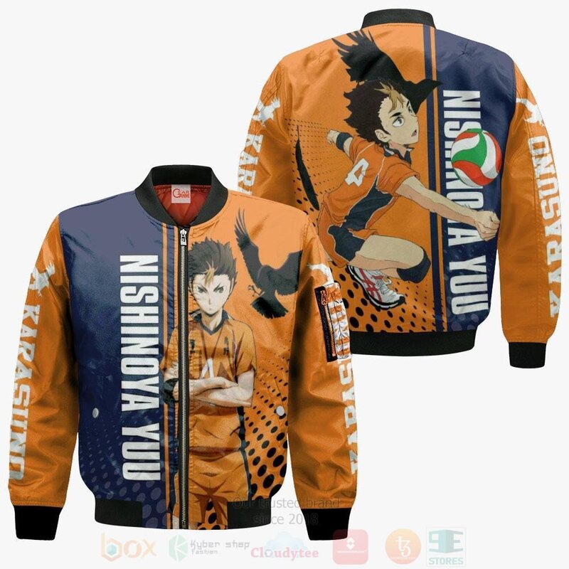 BEST Karasuno Nishinoya Yuu Haikyuu Custom Anime 3D Hoodie, T-Shirt 4 Karasuno Nishinoya Yuu Haikyuu Custom Anime 3D Hoodie Shirt 1 2 3