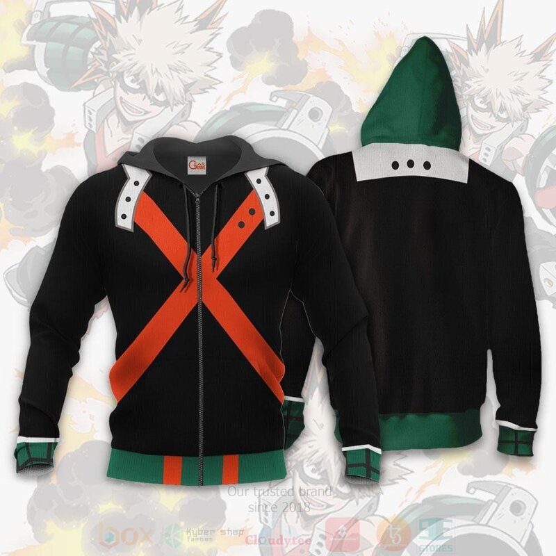 BEST Katsuki Bakugo Costume My Hero Academia Anime 3D Hoodie, T-Shirt 12 Katsuki Bakugo Costume My Hero Academia Anime 3D Hoodie Shirt