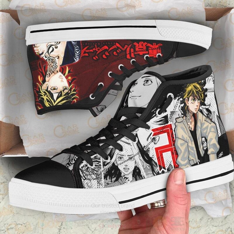 Kazutora Hanemiya Custom Manga Anime Tokyo Revengers High Top Shoes 1