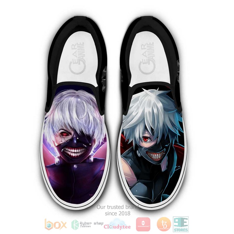 Ken Kaneki Anime Tokyo Ghoul Slip On Slip On Shoes