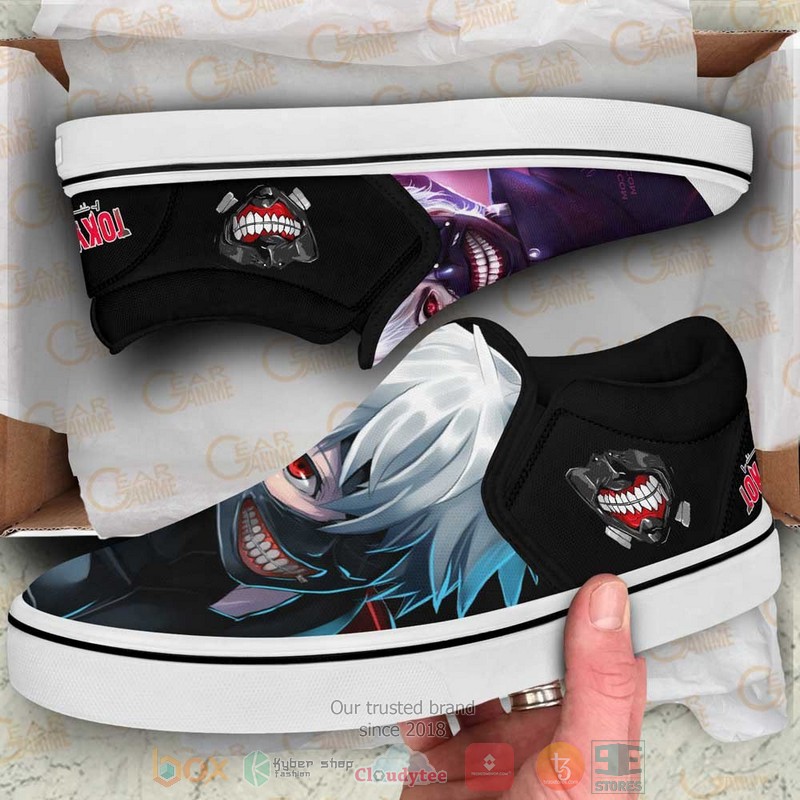 Ken Kaneki Anime Tokyo Ghoul Slip On Slip On Shoes 1