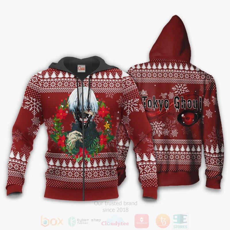 BEST Ken Kaneki Cool Tokyo Ghoul Anime 3D Hoodie, T-Shirt 2 Ken Kaneki Cool Tokyo Ghoul Anime 3D Hoodie Shirt 1