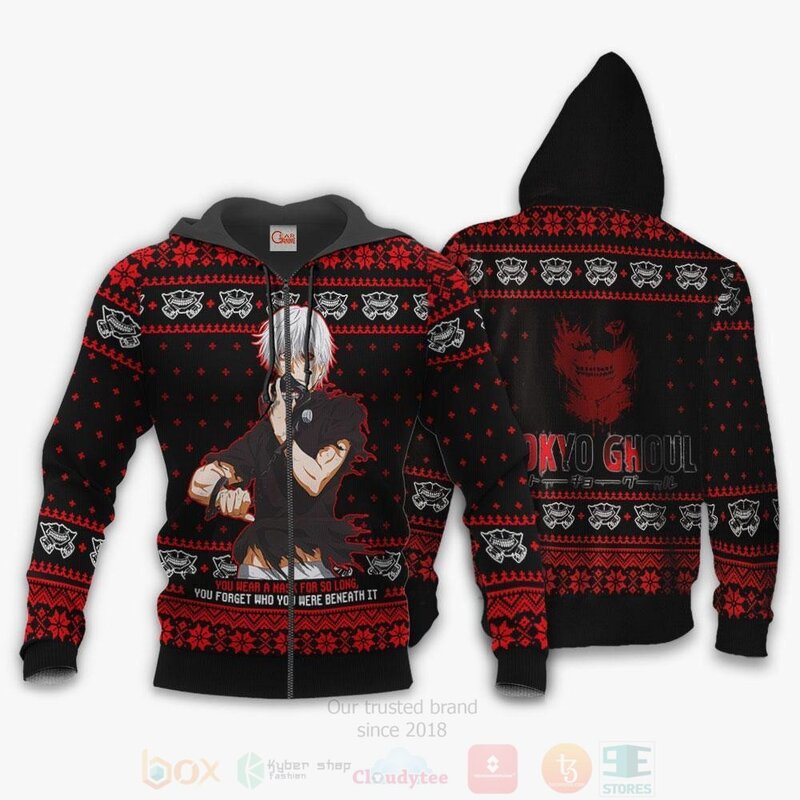BEST Ken Kaneki Tokyo Ghoul Anime 3D Hoodie, T-Shirt 2 Ken Kaneki Tokyo Ghoul Anime 3D Hoodie Shirt 1