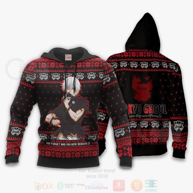 BEST Ken Kaneki Tokyo Ghoul Anime 3D Hoodie, T-Shirt 3 Ken Kaneki Tokyo Ghoul Anime 3D Hoodie Shirt 1 2