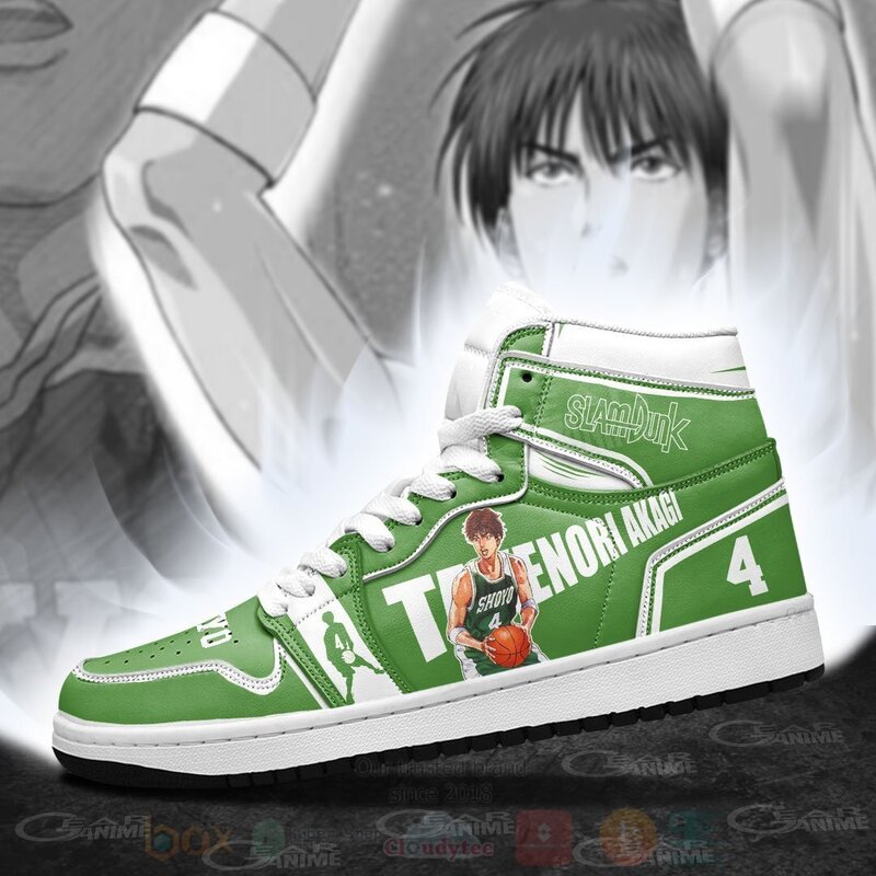BEST Kenji Fujima Custom Anime Slam Dunk Air Jordan 1 Retro High 3 Kenji Fujima Custom Anime Slam Dunk Air Jordan High Top Shoes 1 2