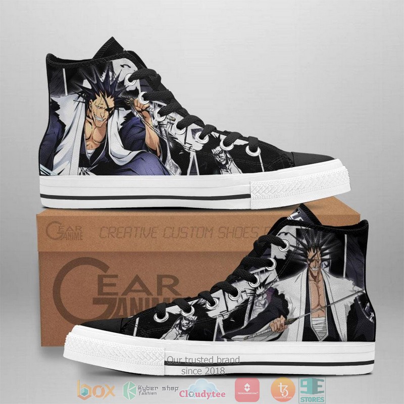 Kenpachi Zaraki Bleach High Top Canvas Shoes