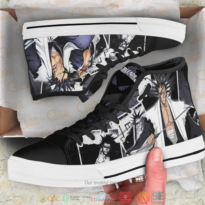 Kenpachi Zaraki Bleach High Top Canvas Shoes 1