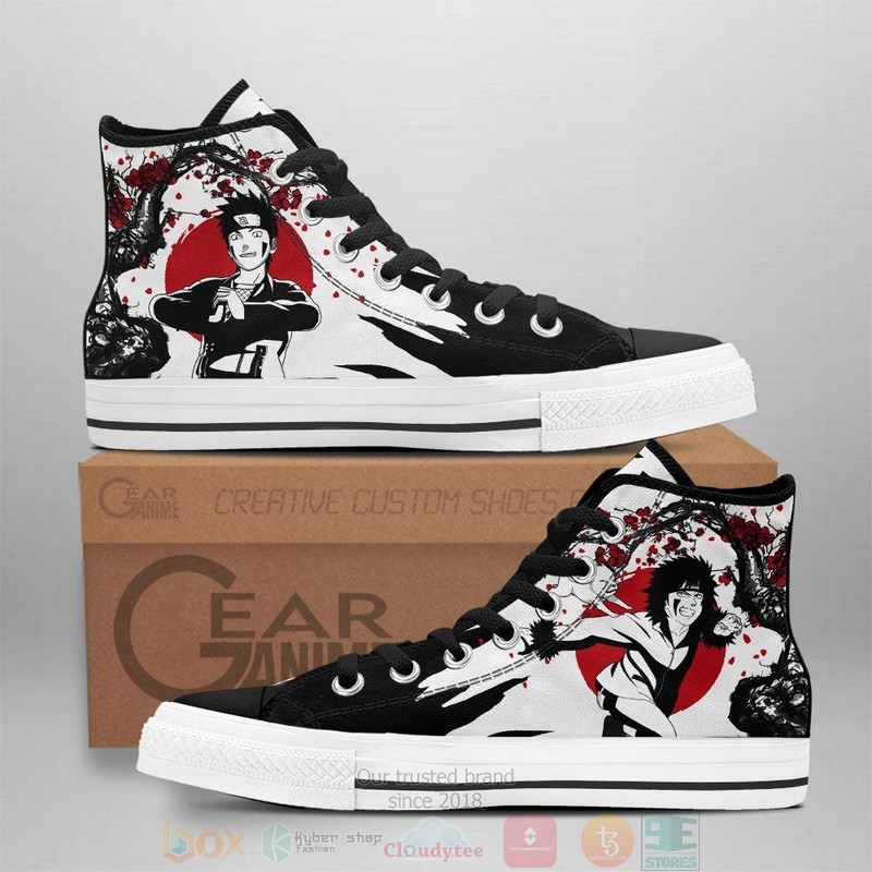 Kiba Inuzuka Naruto Anime Japan Style Canvas High Top Shoes