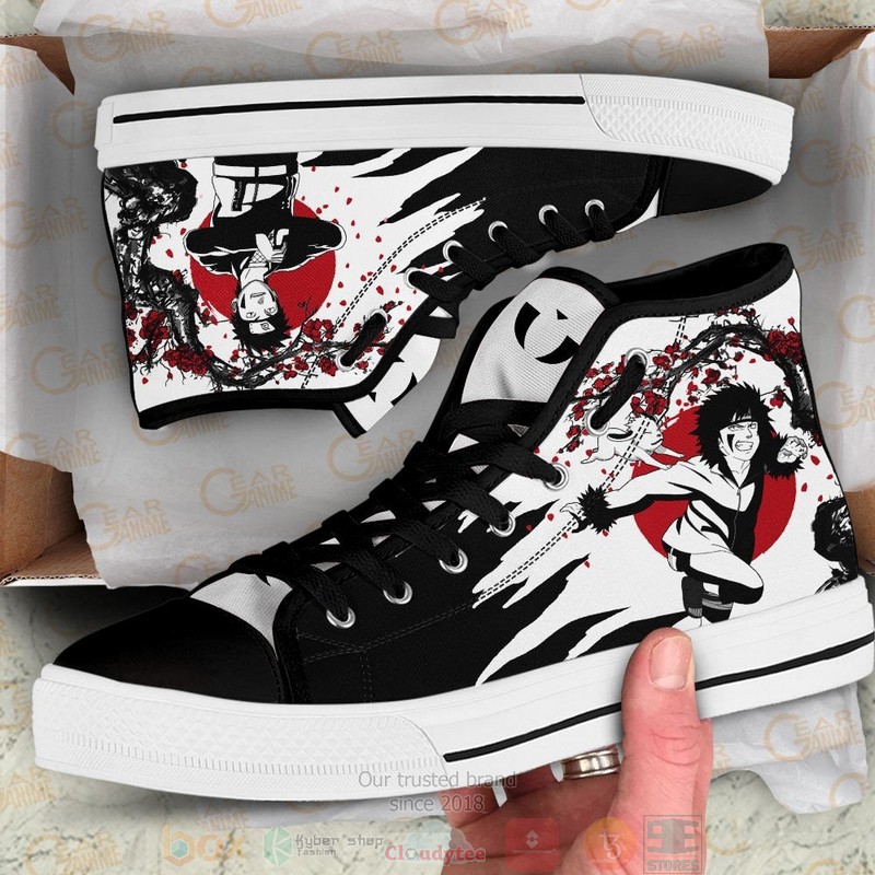 Kiba Inuzuka Naruto Anime Japan Style Canvas High Top Shoes 1
