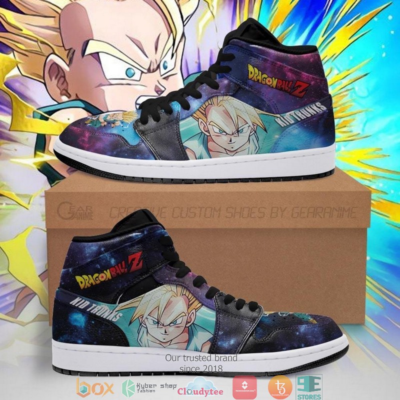 Kid Trunks Galaxy Dragon Ball Anime Air Jordan High Top Shoes