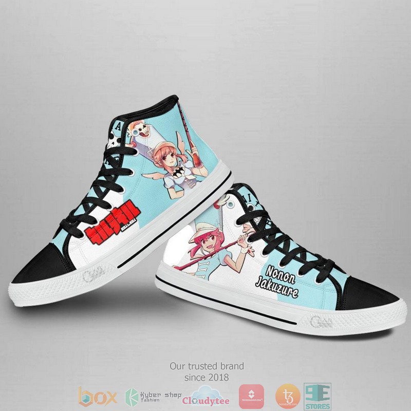 Kill la Kill Nonon Jakuzure High Top Canvas Shoes 4 Kill la Kill Nonon Jakuzure High Top Canvas Shoes 1 2 3