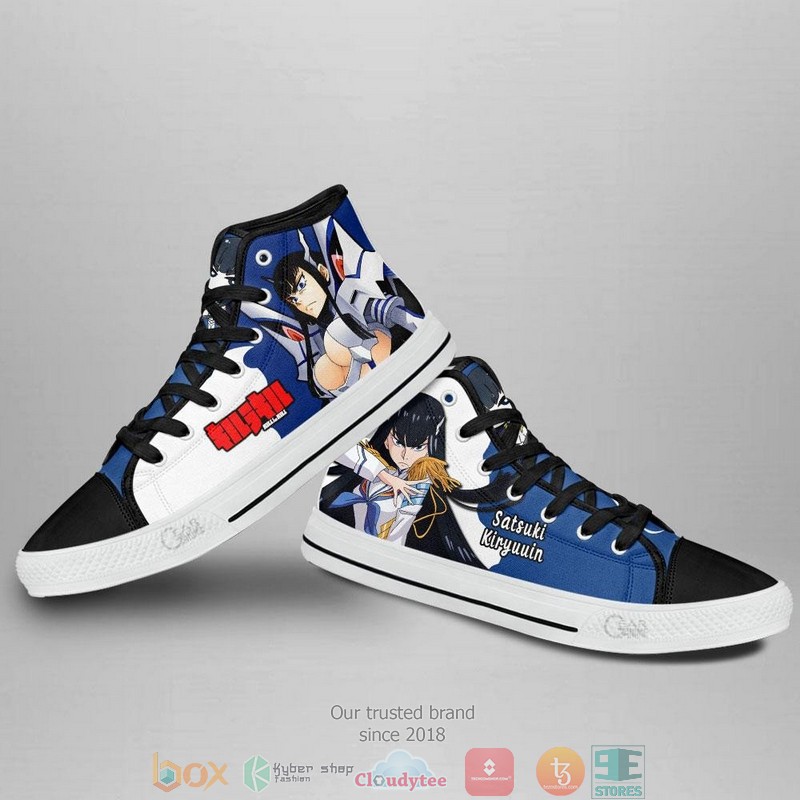Kill la Kill Satsuki Kiryuuin High Top Canvas Shoes 3 Kill la Kill Satsuki Kiryuuin High Top Canvas Shoes 1 2