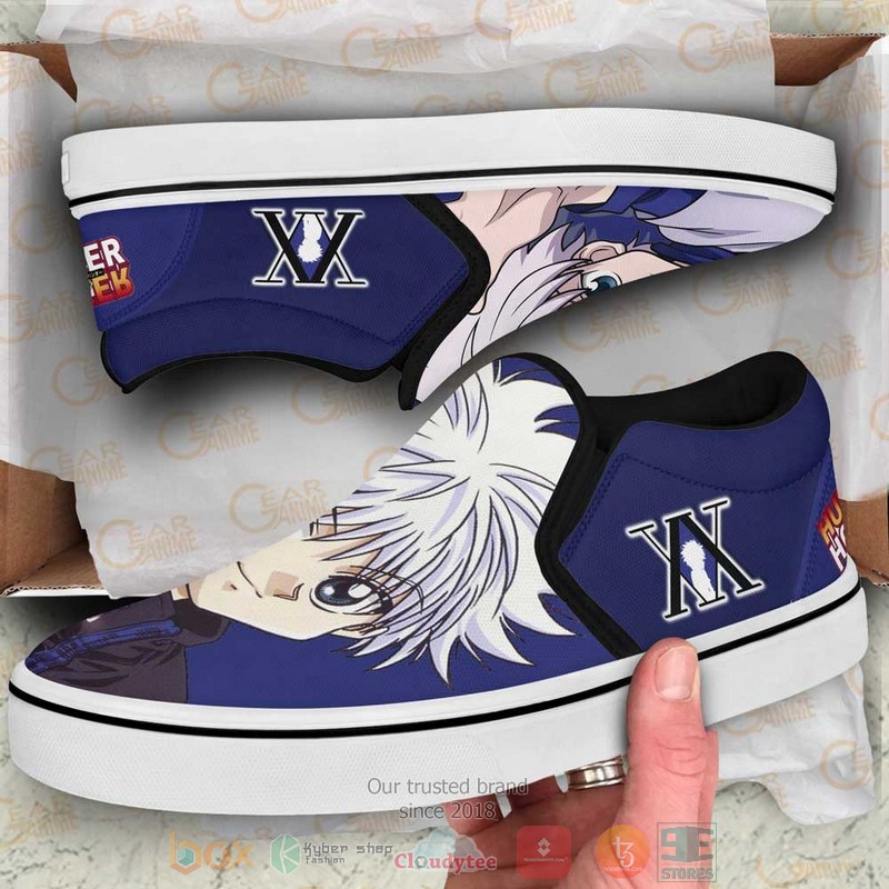 Killua Anime Hunter x Hunter Slip On Shoes 1
