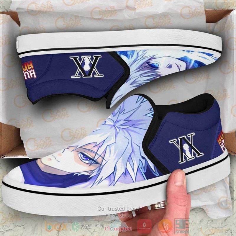 Killua Godspeed Anime Hunter x Hunter Slip On Shoes 1