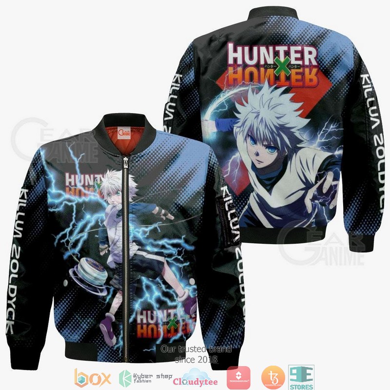 Killua Zoldyck Hunter X Hunter Anime 3d shirt, hoodie 5 Killua Zoldyck Hunter X Hunter Anime 3d shirt hoodie 1 2 3 4