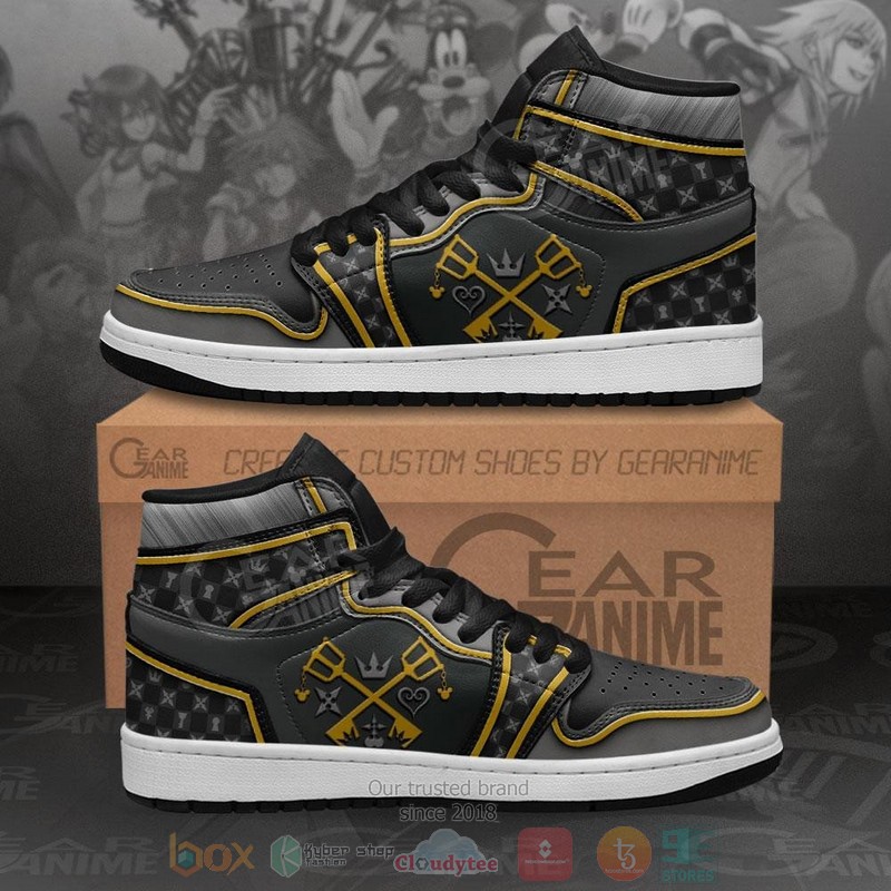 Kingdom Hearts Anime Air Jordan high top shoes
